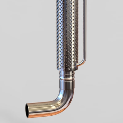 truck with exhaust